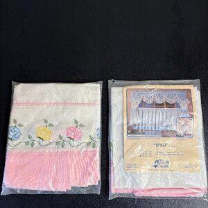 Set of 2 Unopened Vintage Tier Window Treatments by Window Magic - ROSA #101